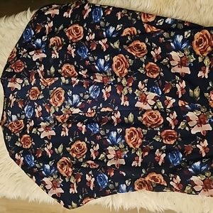 Revamped Navy Floral Oversized Cardigan – Size Medium
